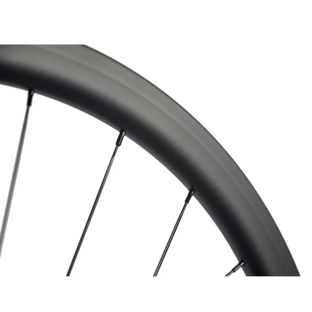Sale 700C 25mm Wide Carbon Road Disk Wheels Clincher Tubeless Road Disc Brake Wheels Axle Road Bike Wheel Carbon Bicycle Wheel 1