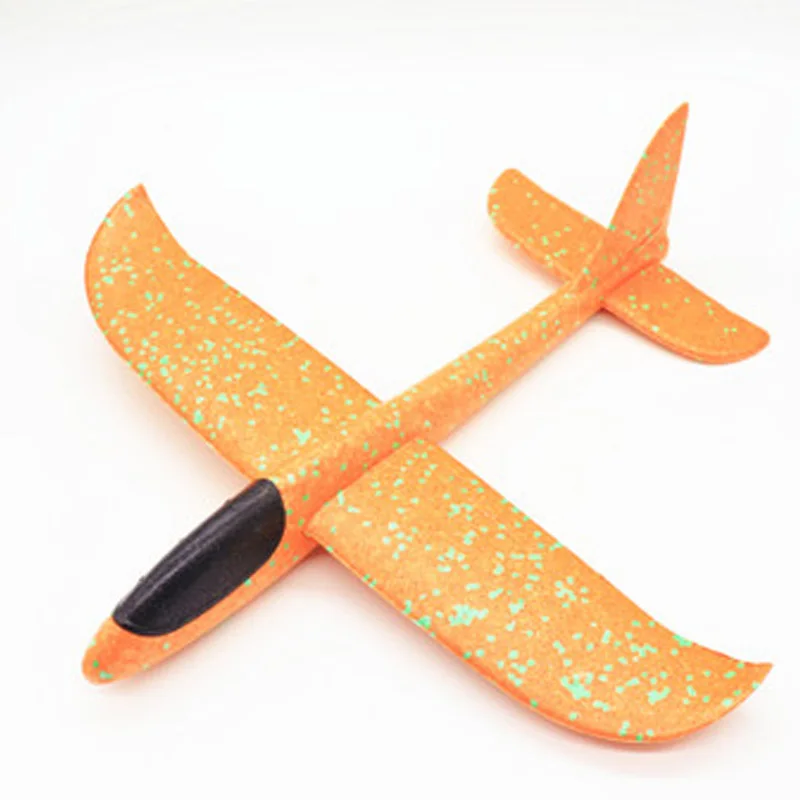 48cm Not Lamp Orange 35 см детские игрушки «сделай сам» ручной бросок летающий самолет s пена модель аэроплана светится в темноте Летающий Plane Самолет игрушки для детей - Цвет: 48cm Not Lamp Orange