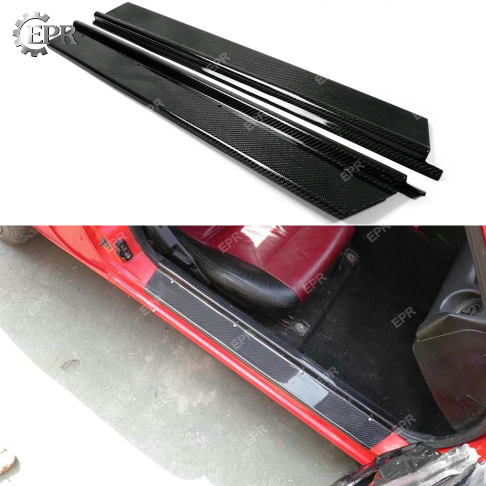 For Mazda Mx5 Na Mk1 Miata Carbon Fiber Inner Side Door Sill Body Kit