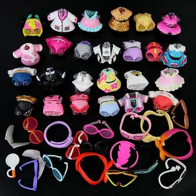 

Cute Original lol topknot headgear glasses Cartoon Action Figure Dolls Toy For Children Kid Best Collection Birth