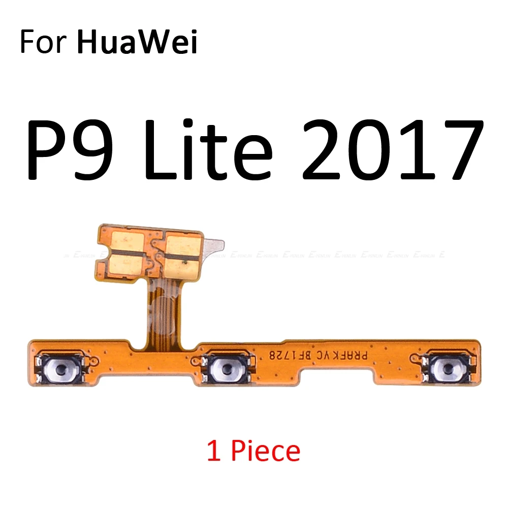 Гибкий ленточный кабель с кнопкой включения и выключения звука для HuaWei P30 P20 Pro P10 P9 Plus Mini P8 Lite - Цвет: For P9 Lite 2017