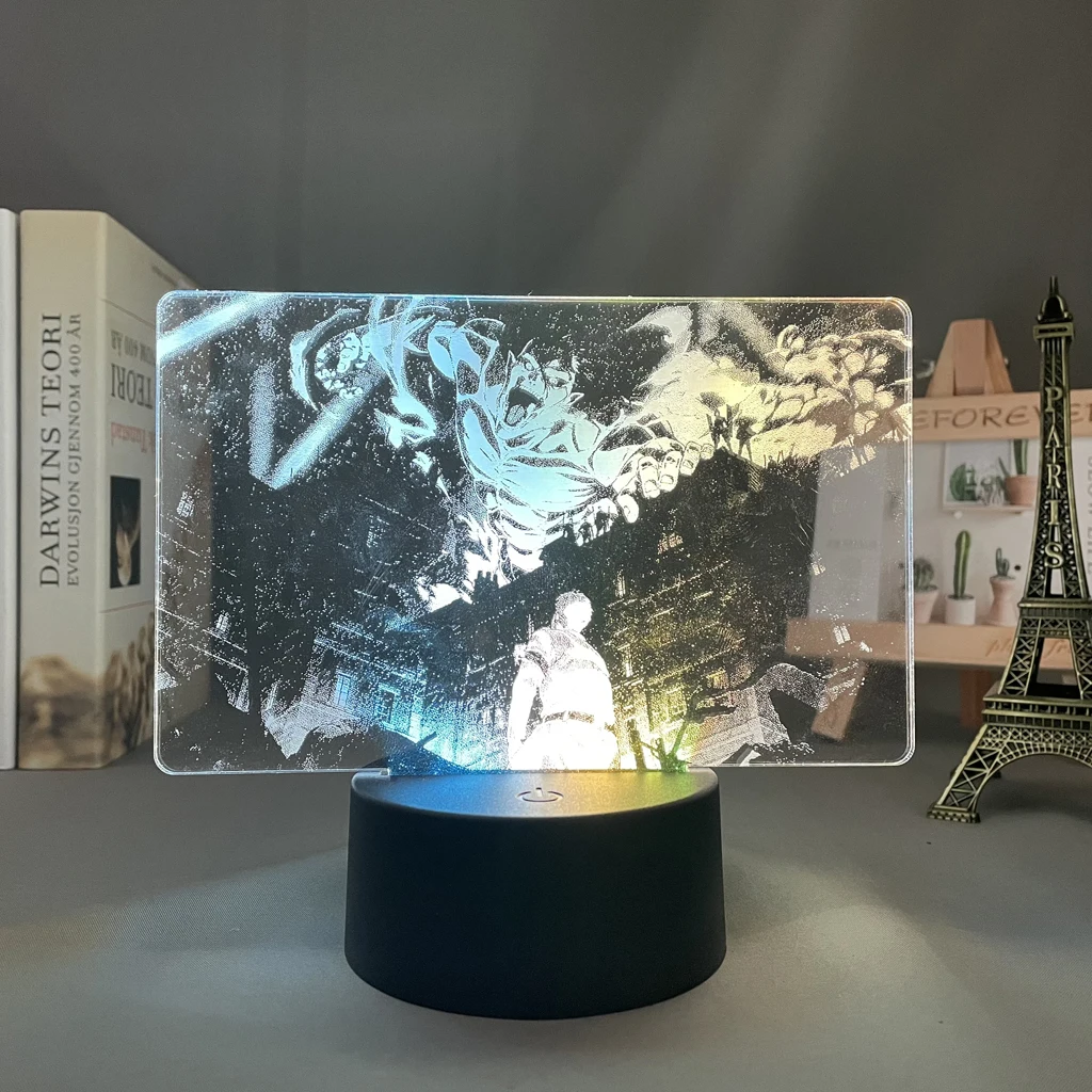 Colorful Anime Two Tone Lamp Attack on Titan for Kid Bedroom Decor Birthday Gift Manga AOT Attack on Titan Two Tone Led Light