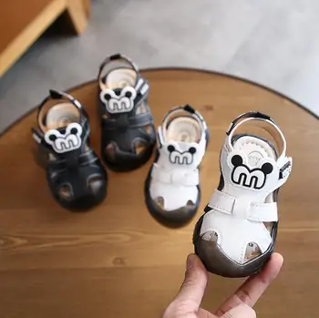 

New Summer Baby Boys Sandals Pu Leather Beach Shoes For Toddle Boys Fashion Children's Non-slip Sandals