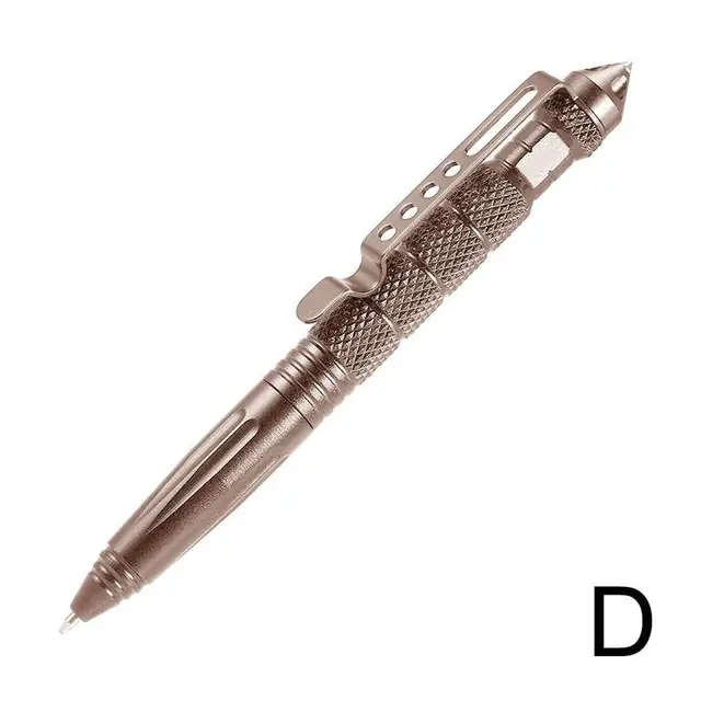High Quality Defence Personal Tactical Pen Pen Tool Multipurpose Aviation Aluminum Anti-skid Portable Gold