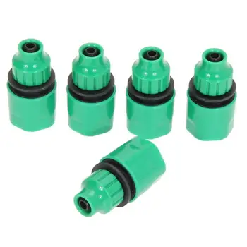 

5pcs Coupling Adapter Garden Quick Connecter Drip Tap Garden Water Hose Pipe Joint Pacifier Shape Quick Connectors Drip Tap