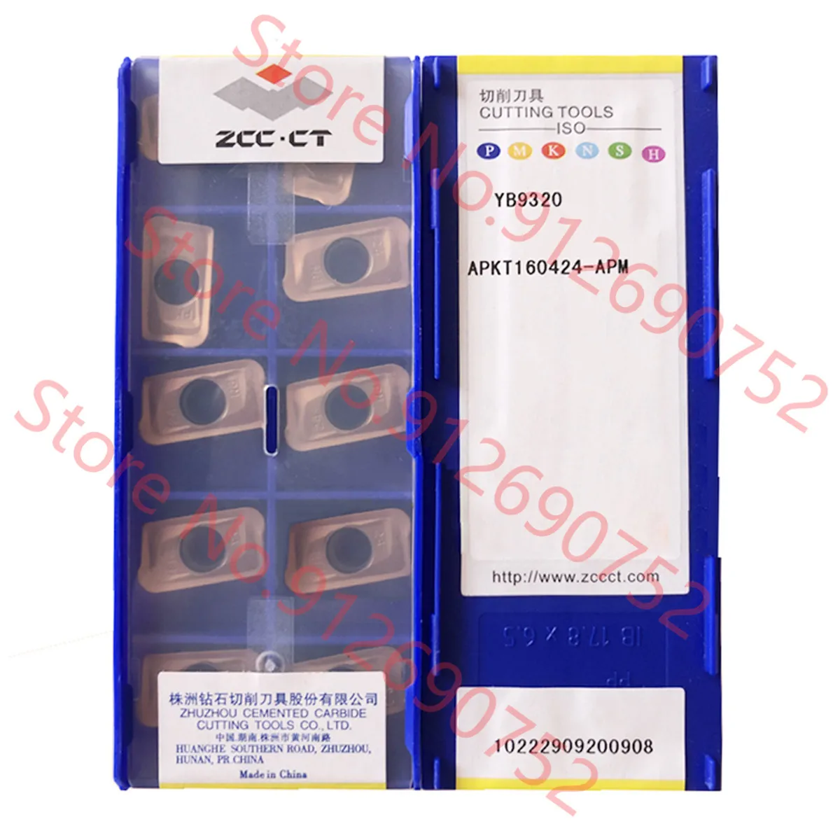 ZCC Carbide Milling Inserts 10-Pack - APKT160412-APM YB9320 For