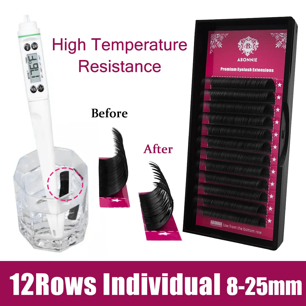 Individual Mink Eyelash Premium Volume Lashes 0.03-0.25mm C/D Curl Matte Black Cilios False eyelash
