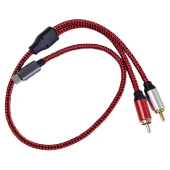 

Type-C Male to 2 RCA Male Audio Cable USB C 2Rca Jack Cable for Phone Speaker Laptop Home Theater TV