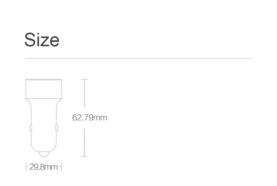 Xiaomi 70Mai Металлический Двойной Автомобильное зарядное устройство QC3.0 интеллектуальная Быстрая зарядка двойной USB выход для samsung S8 iPhone 6 7 8 Plus