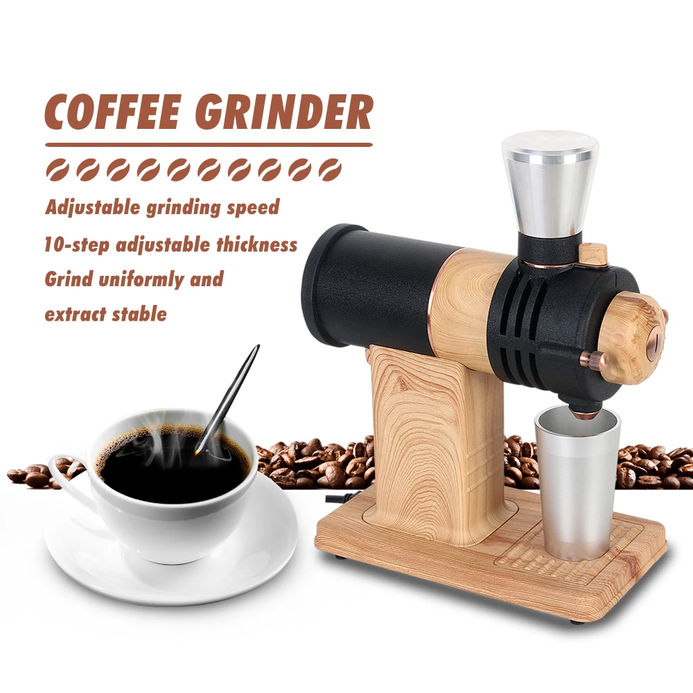 47mm Burr Small Electric Coffee Mill Bean Grinder Conical Burr New Arrival  Household Espresso Coffee Grinder - AliExpress