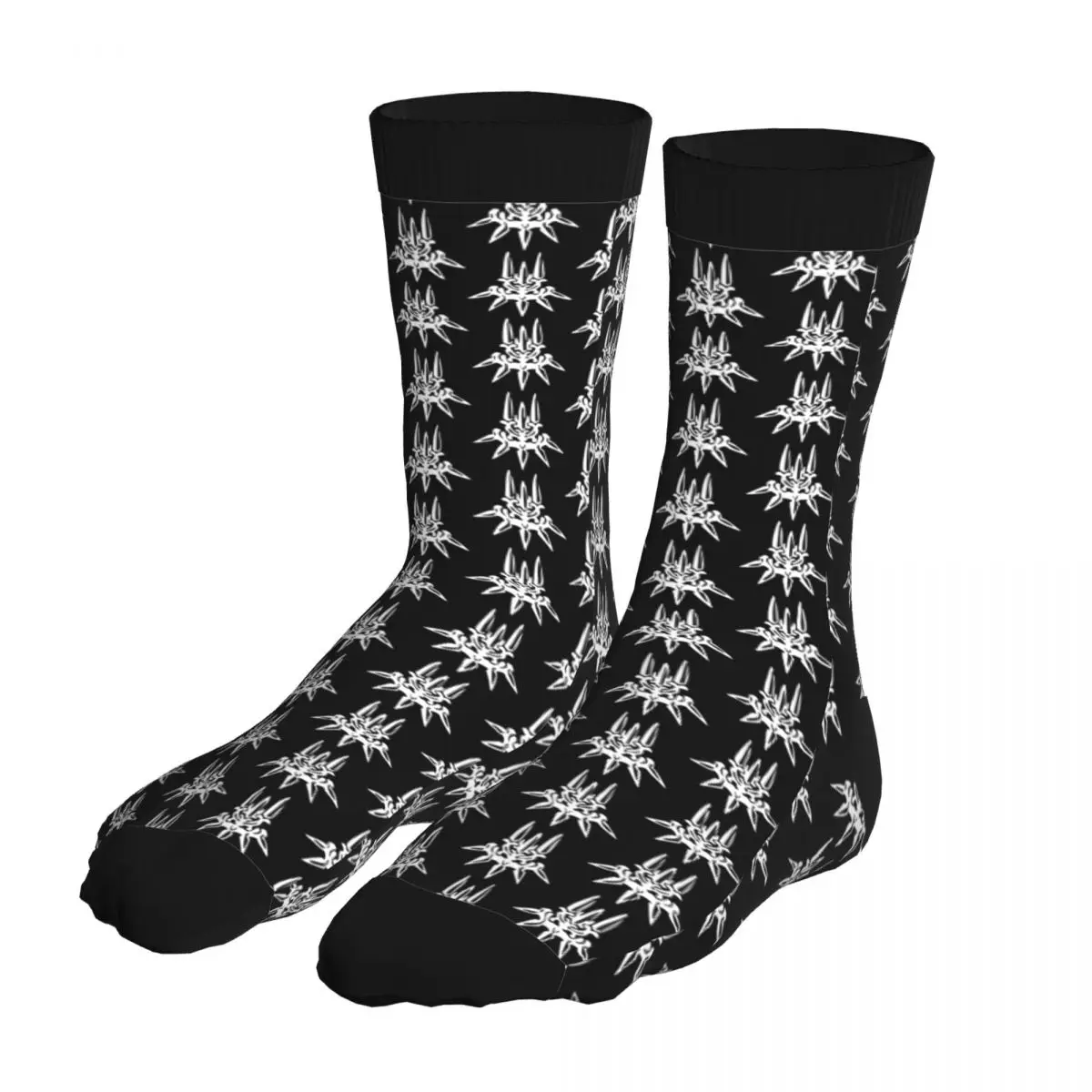 YoRHa White Insignia Socks Men's 90% Polyester Funny Middle Tube Crew Nier Automata Weapon Birthday Present | Мужская одежда