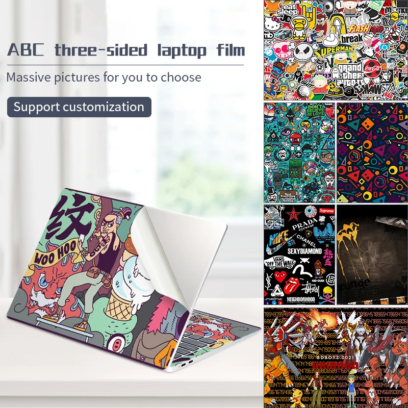 DIY Laptop Stickers Vinyl Film For Macbook /Lenovo/ASUS 11.6"13.3"14"15.6"17.3"
