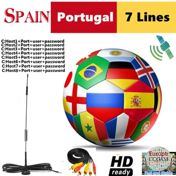

Cheap Europe Cccams Europe United Kingdom lines for 1 year used for DVB-S2 Ccams satellite receiver europe channels 7 lines