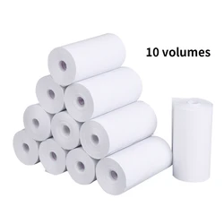 Rouleau de papier thermique pour impression d'étiquettes de reçus, 57x30mm, 10 rouleaux, pour imprimante Photo Mobile, caisse enregistreuse, papeterie de bureau 