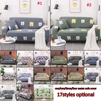 

17 Styles Sofa Cover Anti-Slip Elastic Slipcover Stretch Polyester Fabric Soft Furniture Protector One/two/three/four Seater
