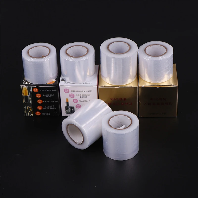 1Box 42/50/60mm*200m Microblading Plastic Wrap Eyebrow Cover Permanent Makeup Preservative Film Tattoo Accessories
