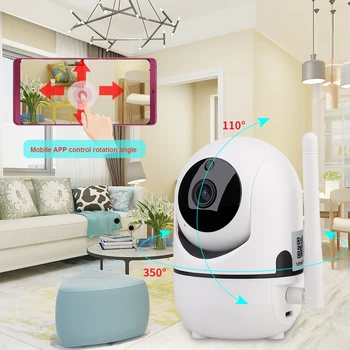 

Baby Monitor WiFi Cloud IP Camera Home Security Surveillance Camera Auto Tracking Network WiFi Camera Wireless CCTV Camera