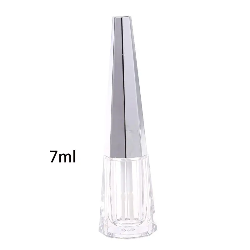 7ml Geometric Cone Shape Empty Clear Lip Gloss Container Portable DIY Balm Liquid Lipstick Tube Dispenser Bottle Makeup Tool | Красота и