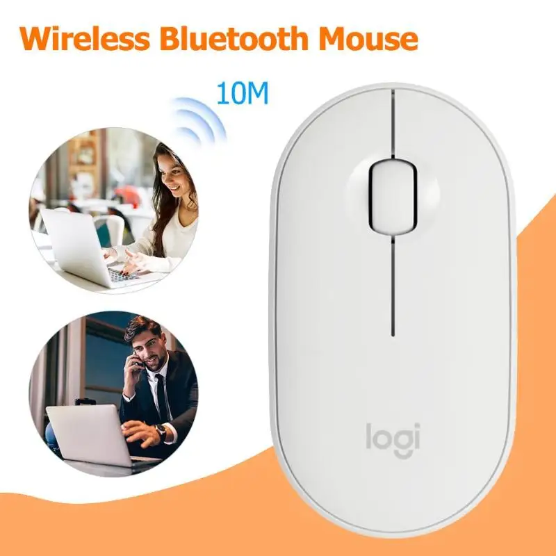 Беспроводная bluetooth мышь 1000 dpi, беззвучная Высокоточная оптическая отслеживающая мышь для домашнего офиса, двойная мышь для ручного использования