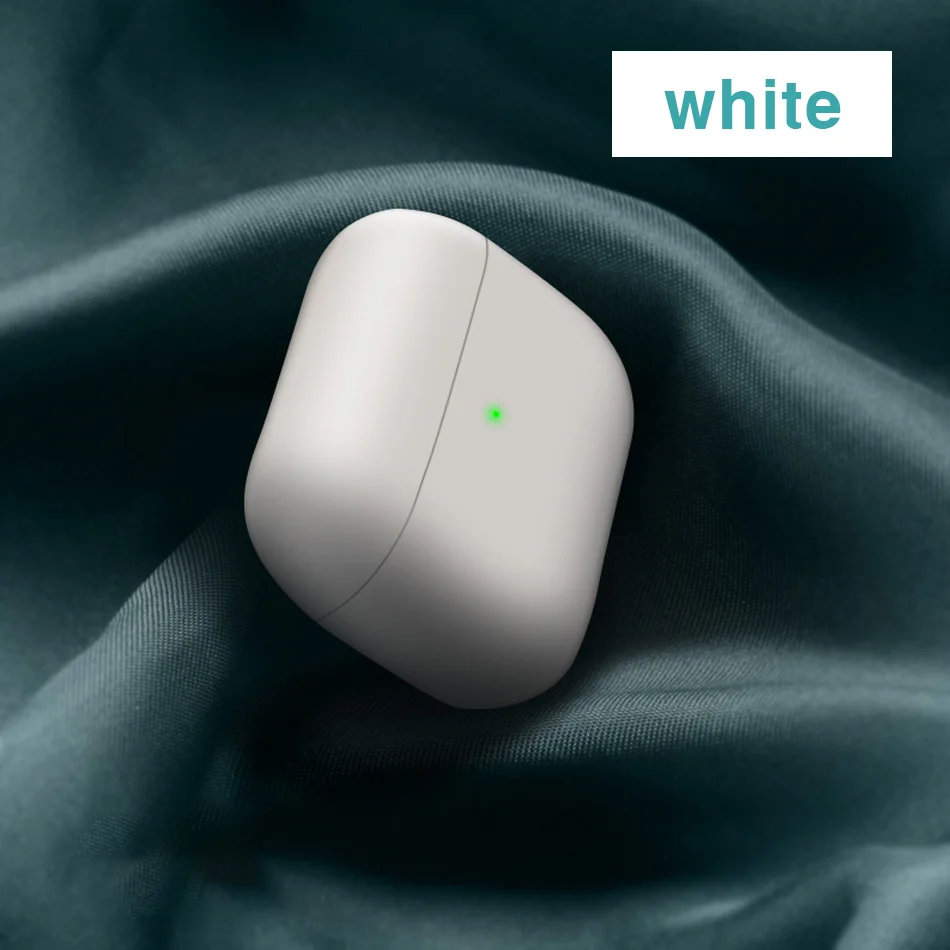 Роскошный мягкий силиконовый чехол для наушников для Apple Airpods Pro TPU чехол Bluetooth беспроводной Чехол для Airpods Pro Чехол - Цвет: White