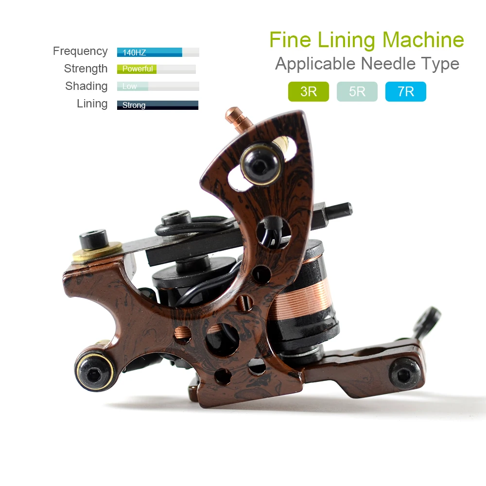 Тату Комплект Профессиональный 2 Татуировки Машины Черный Чернила Питания