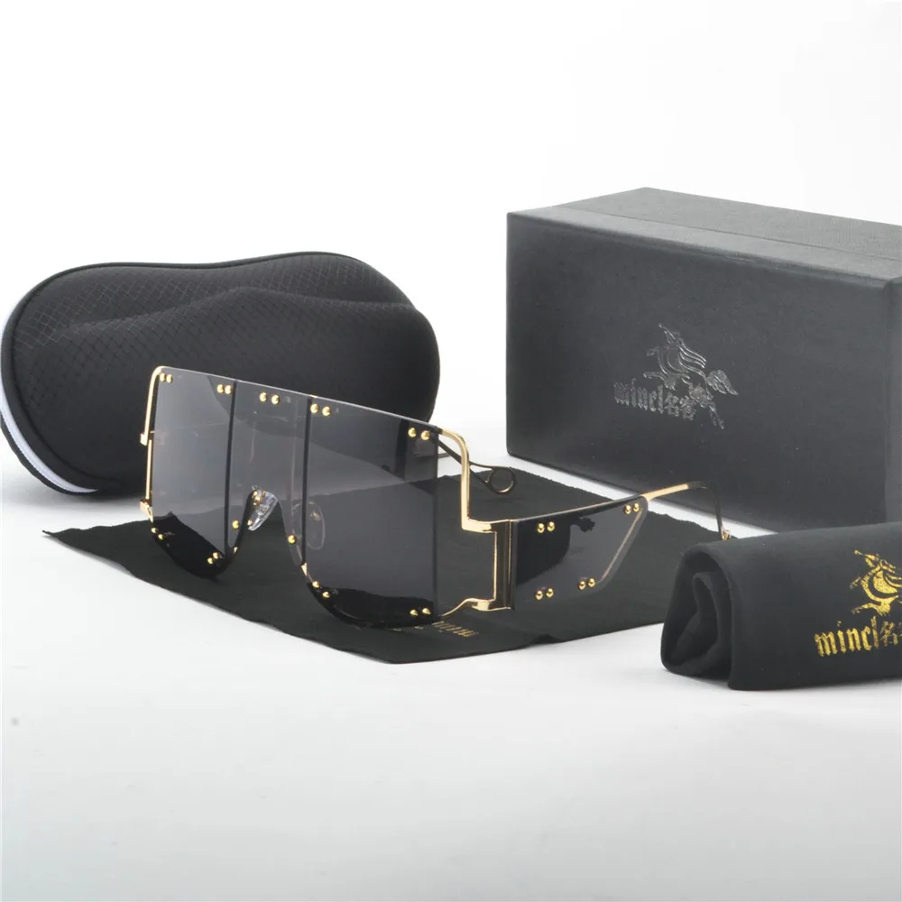 Модные металлические прозрачные женские солнцезащитные очки, высокое качество, фирменный дизайн, роскошные солнцезащитные очки, Черные Квадратные Солнцезащитные очки для мужчин NX - Цвет линз: gold black