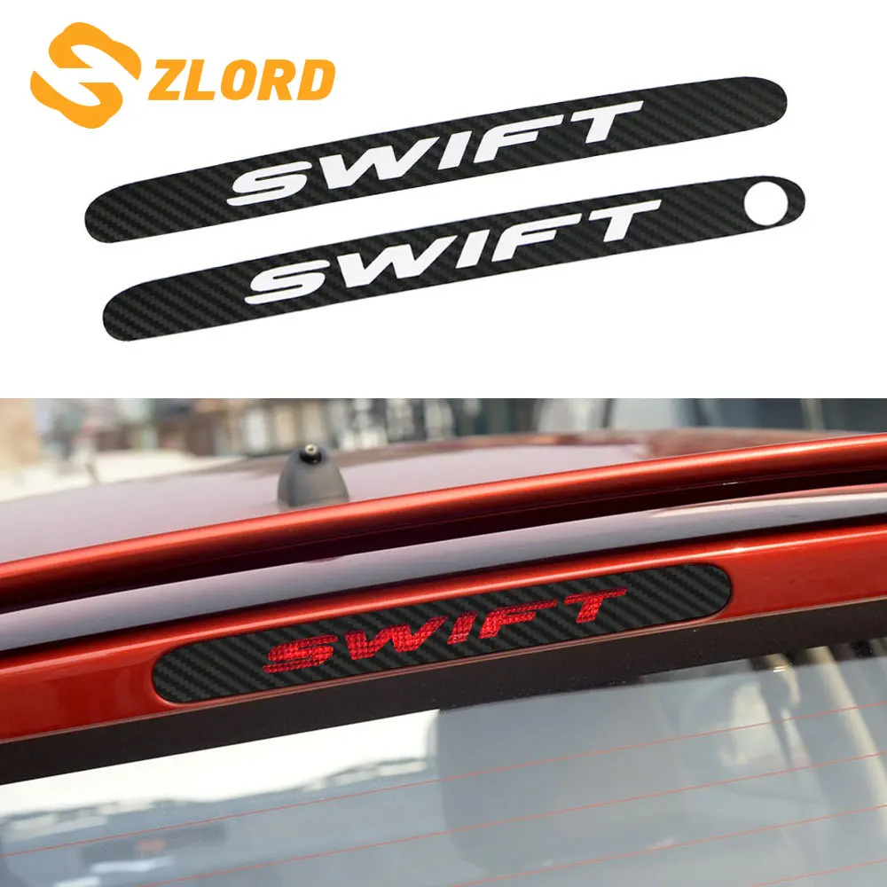 

50pcs/set For Suzuki Swift Additional Brake Light Sticker Styling Carbon Fiber Brake Light Sticker Car Decorative Cover