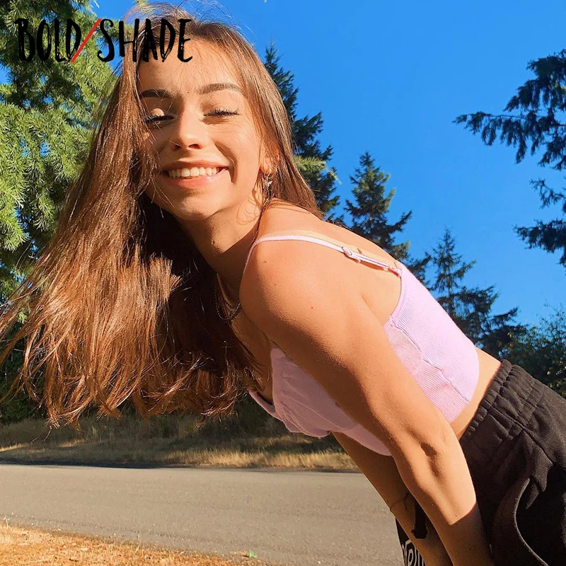 Bold Shade Cottagecore 90s E-girl Tank Tops Ruched Bow Cute Basic Corest Tops Sleeveless Indie Pink Sexy Vest Women Autumn Hot