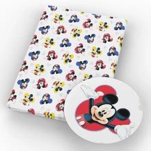 50*145 см мультфильм полиэстер хлопок ткань для ткани Telas лоскутное Algodon Дети Домашний текстиль для шитья куклы, c3618