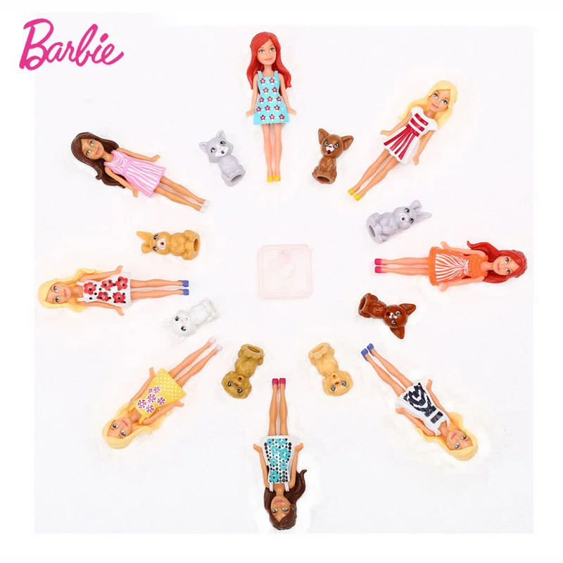 Мини кукла Барби Mattel милая серия домашних животных принцесса девочка подарок на