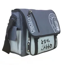 Популярная новинка, сумка на плечо с аниме «Атака Титанов» Тоторо, Токийский Гуль, вместительная Холщовая Сумка для отдыха, Студенческая сумка-мессенджер