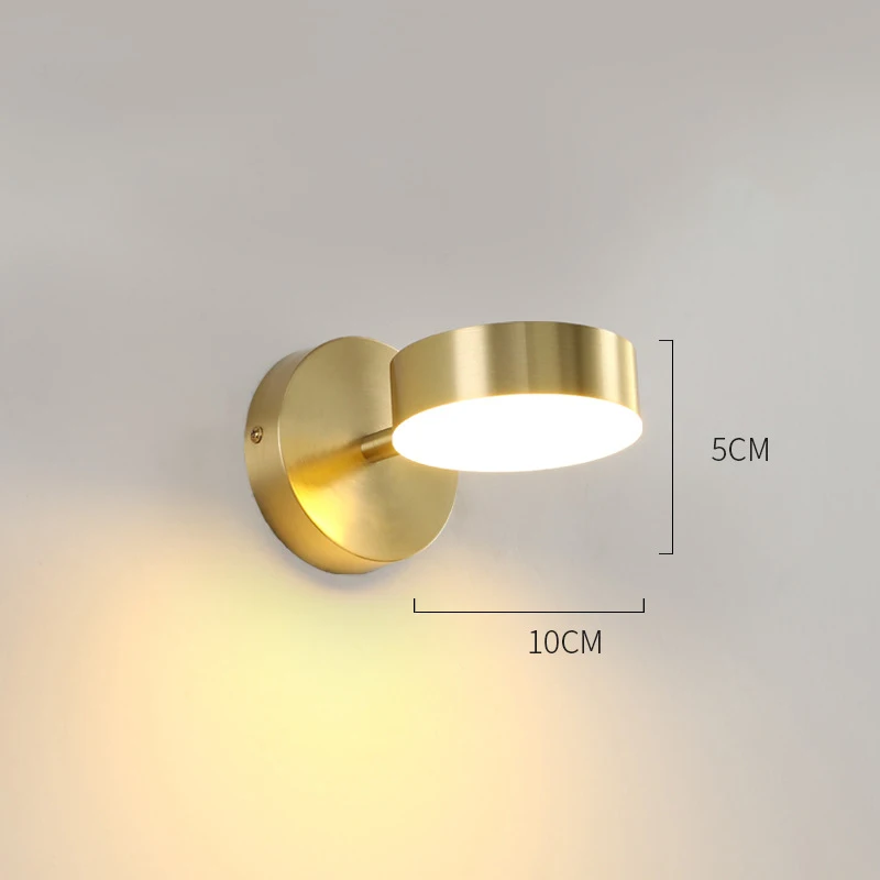 wall lights for bedroom 1Pc Nordic Simple Golden Wall Lamp Modern Home Bedroom Bedside Reading Night Light night lamp for bedroom wall