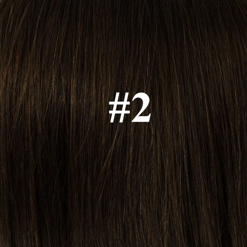 EVAGLOSS 1 г/прядь прямые человеческие волосы Remy Fusion кератиновые накладные волосы с u-образными пластинами - Цвет: #2