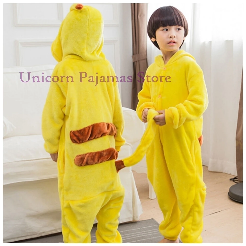 Cartoon Leopard Kigurumi Costumes Baby Boys Animal Pijamas Kids One Piece Hooded Nightwears Home Clothes Toddlers Jumpsuits kids pajamas