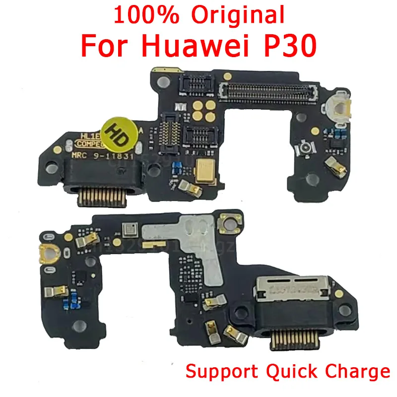 Оригинальный зарядный порт для Huawei P30 USB плата PCB разъем зарядное устройство