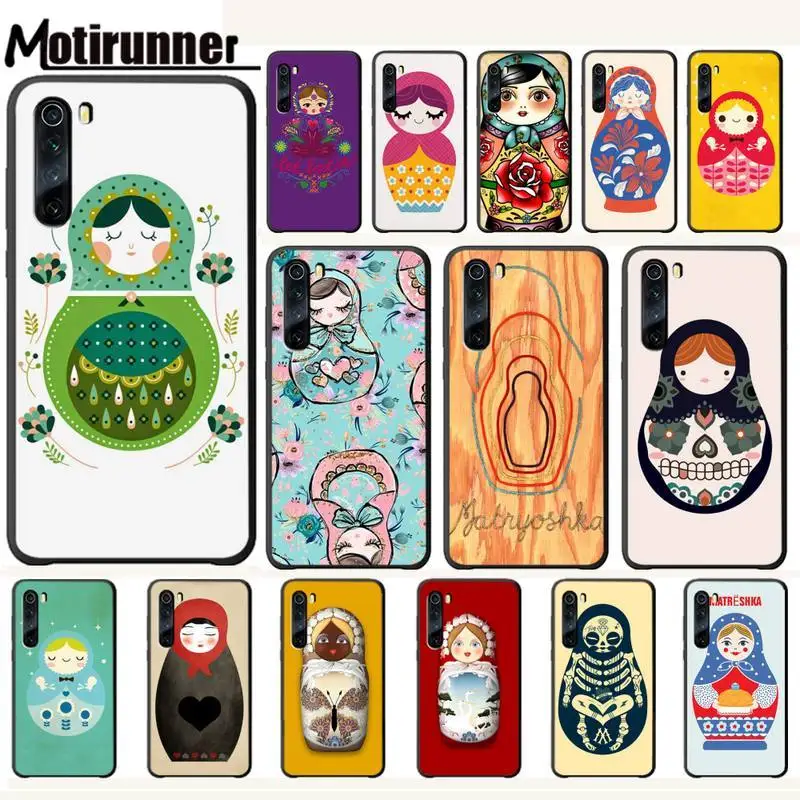 Motirunner русская матрешка куклы Роскошный чехол для телефона Xiaomi Redmi 7 7A 8 Note 9 8t Pro