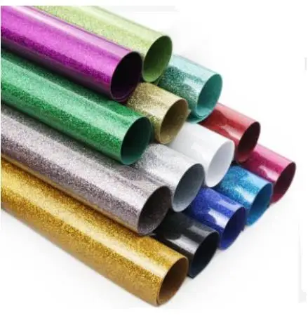 

1 sheet 30cmx25cm Glitter vinyl for heat transfer heat press cutting plotter