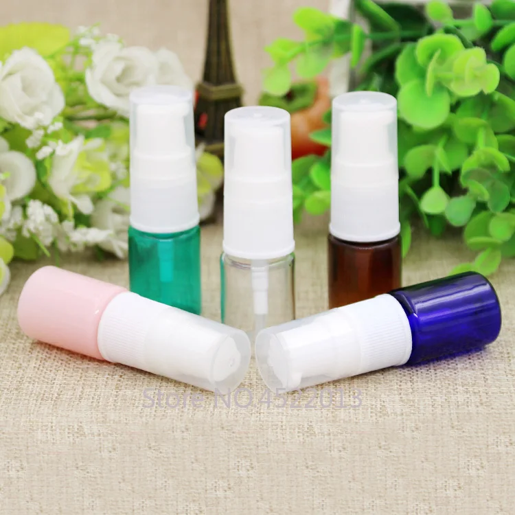 5ML 50pcs 100pcs Small Empty Cosmetic Liquid Refillable Bottle DIY Plastic Pink Elegant Lotion Pump Container Toner Package | Красота и