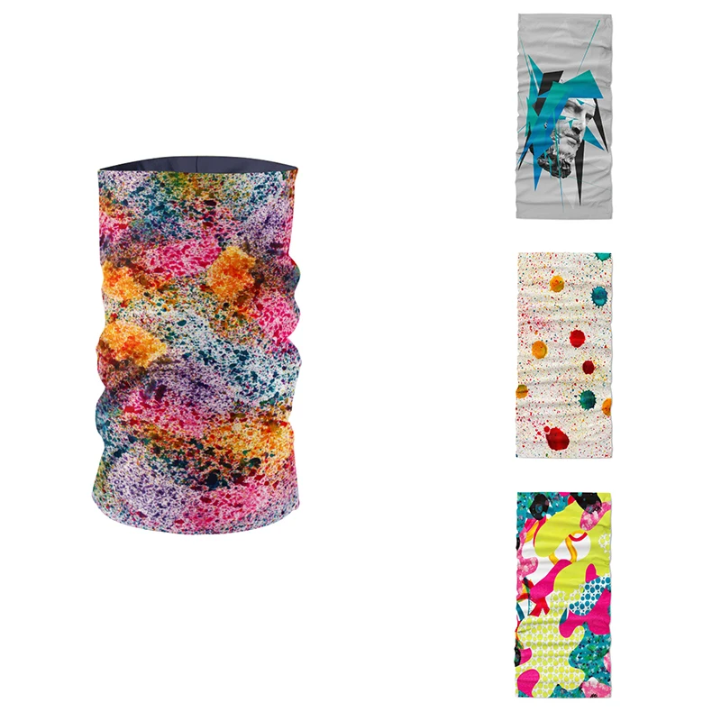 

Abstract Pattern 3D Printed Men Scarf Elastic Headband Wristband Colorful Bandana Hair Accessories Hip Hop Street Mask Kerchief