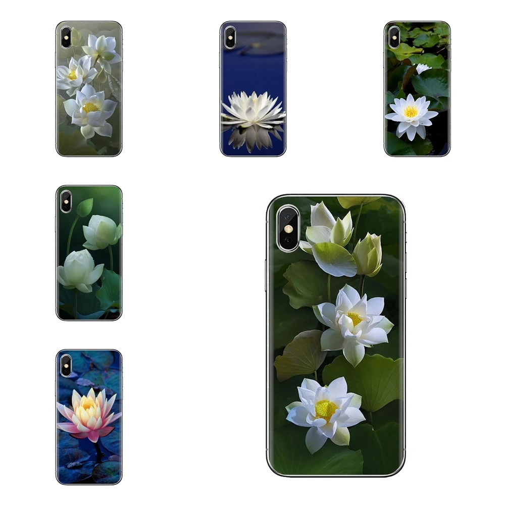 Pink White Red Lotus Flower Silicone Phone Shell Cases For Samsung Galaxy J1 J2 J3 J4 J5 J6 J7 J8 Plus 2018 Prime 2015 2016 2017 |