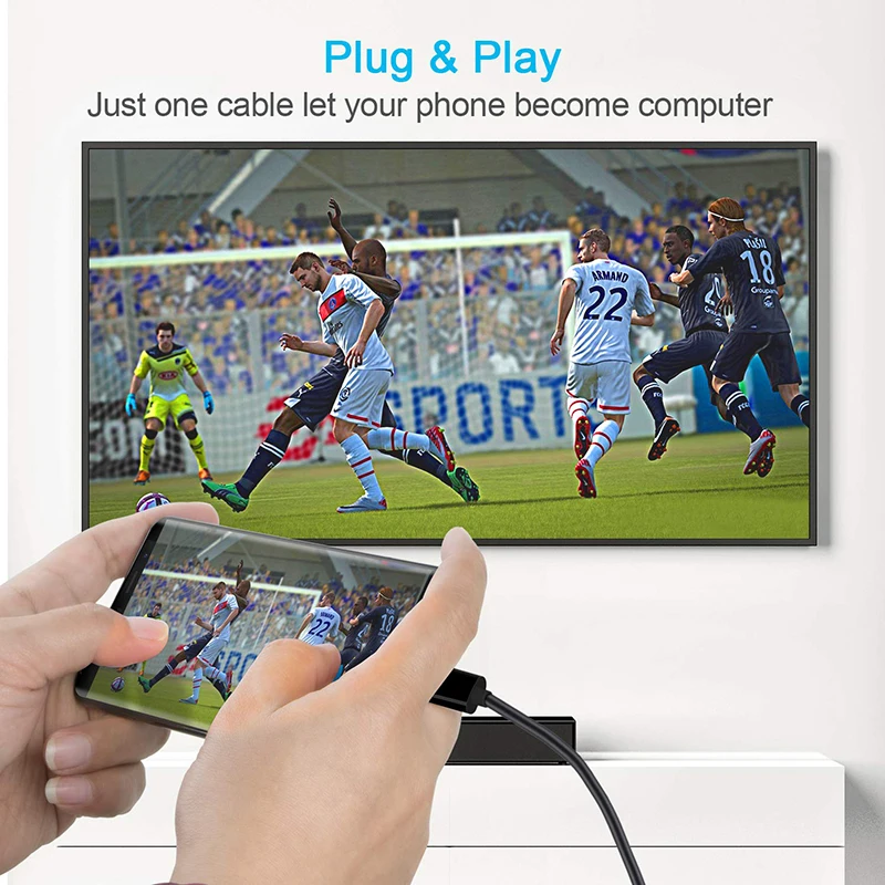 USB C к HDMI, кабель 16 ноги USB type C к HDMI кабель(режим DP Alt), 4 K, Для iMac /MacBook Pro/Chromebook Pixel Wait