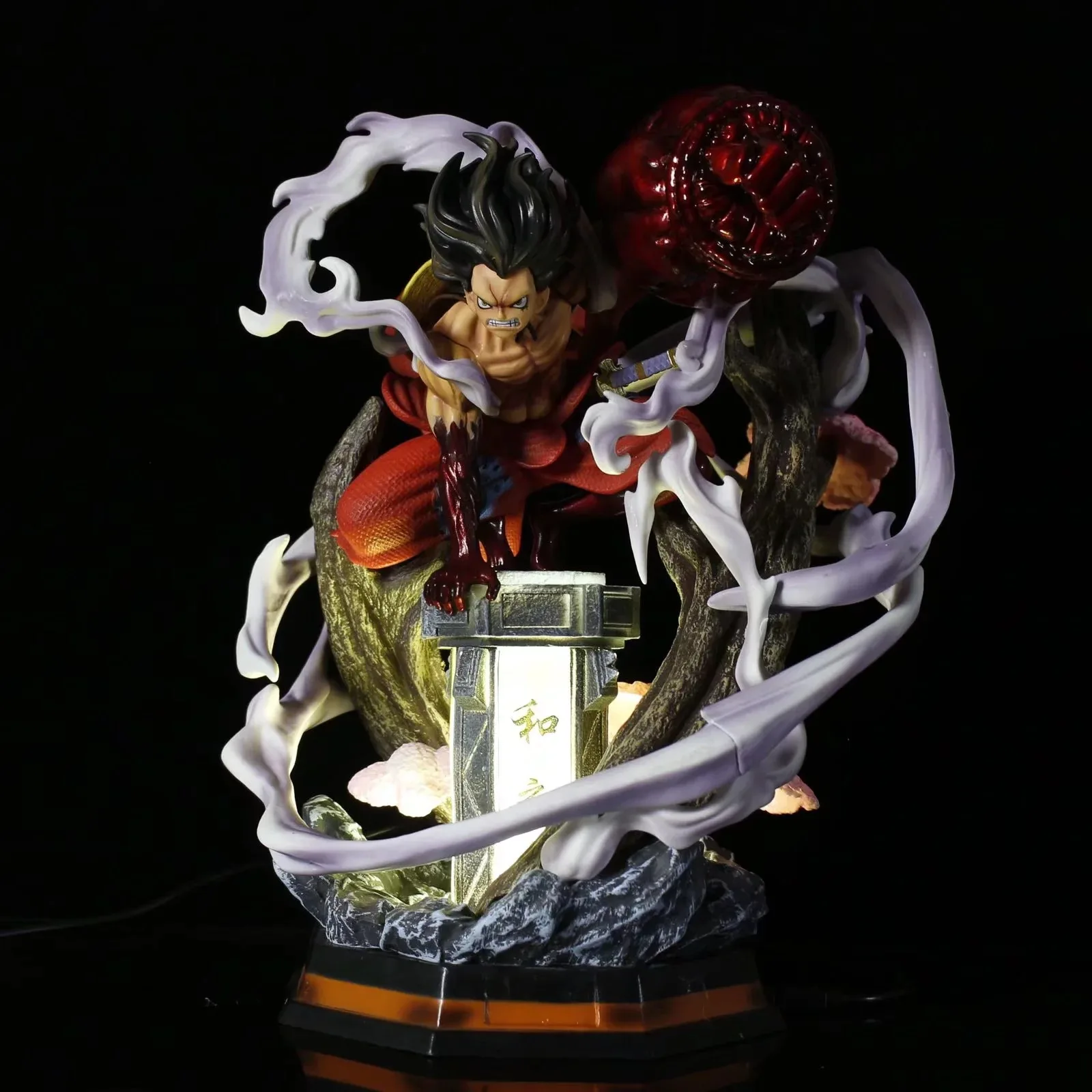 Anime One Piece Wano Monkey D Luffy Gear Fourth Snake Man Ver Gk Pvc Action Figure Statue Collectible Model Toy Doll With Light Action Figures Aliexpress