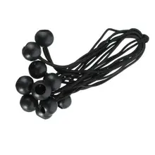 

5/10pcs Ball Bungie Cord Tarp Tie Down Canopy Strap Bungee Bungi Strap Ball Loop Tent Accessories Black Tent Rope Plastic