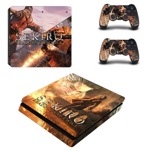 Sekiro Shadows Die Twice полное покрытие лицевые панели PS4 тонкая кожа Виниловая наклейка, стикер для sony Playstation 4 консоль и контроллер - Цвет: P4SQB0133