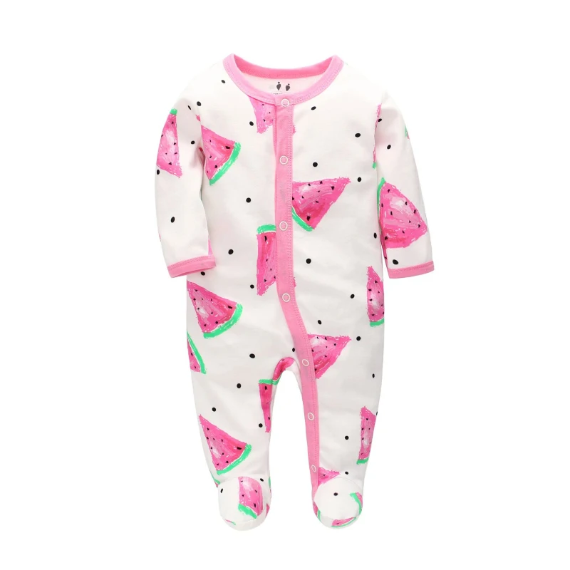 Детские комбинезоны с длинными рукавами Одежда для младенцев тонкая хлопковая весенне-осенняя хлопковая дышащая одежда для новорожденных - Цвет: 06