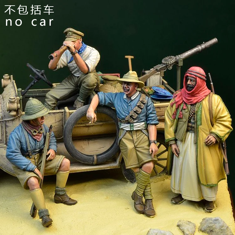 Модель GK Soldier из смолы 1/35 Солдат Второй мировой войны пустынный патруль команда LCP