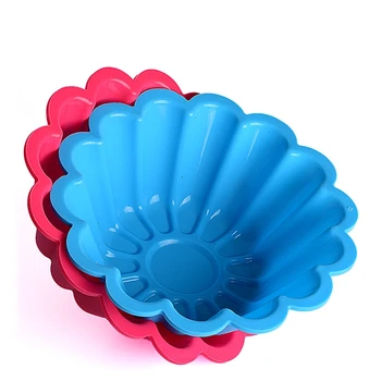 

24CM flower shaped silicone baking tray mold birthday cake mold mousse cake baking non-stick silicone baking tray diy large K958