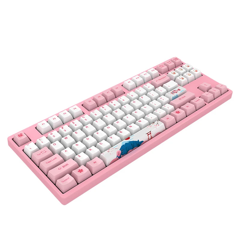  3087 Gaming Mechanical Keyboard 87 Keys 85% PBT USB Wired Gaming Keyboard for PC Computer Gamer