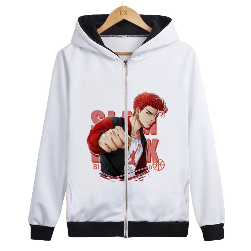 Игра SLAM DUNK аниме Hanamichi Толстовка Sakuragi Мужская Женская толстовка Уличная Повседневная Осенняя Толстовка SLAM DUNK цифровая печать