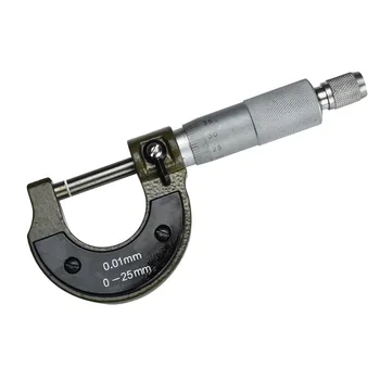 

0-25mm Outside Accurate Metric Caliper Micrometer Portable Carbon Steel Measuring Tool Engineer External